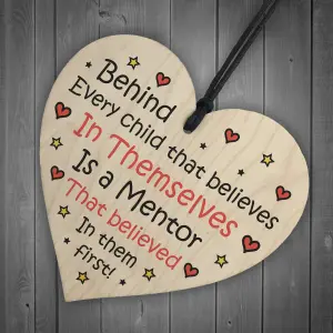 MENTOR Gift Heart Hanging SignThank You Friend Teacher Gift Friendship Gift