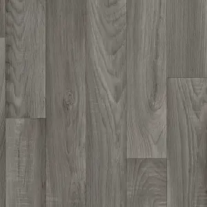 Charleston Grey Wood Effect Vinyl Floor 1m x 2m