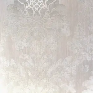 Tempus Light Grey String Damask Wallpaper FD25023