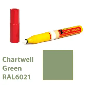 Chartwell Green RAL 6021 Touch Up Pen Konig Scratch Repair Pen Upvc Coloured Window Composite Door Frame Touch Up