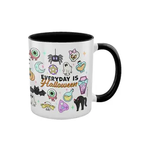 Grindstore Everyday Is Halloween Inner Two Tone Mug White/Black (One Size)