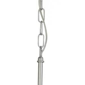 Lighting Collection Carrabelle Satin Silver Pendant