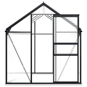 Berkfield Greenhouse with Base Frame Anthracite Aluminium 4.75 m2