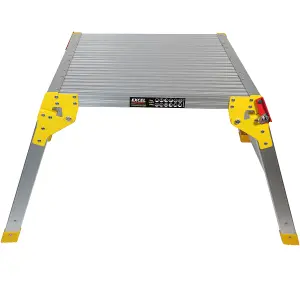 Excel 600 x 600mm Heavy Duty Multi Purpose Platform Work Bench Folding Hop Up Pack of 2