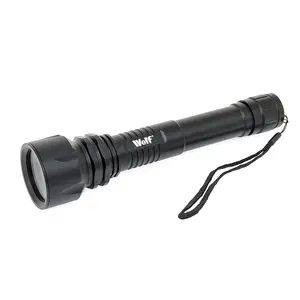 LED Torch Wolf 10w 850 Lumens Spotlight CREE Rechargeable Light Heavy Duty Aluminium