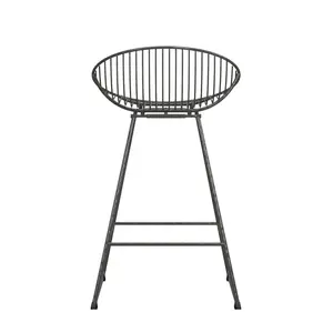 Counter Stool with Metal Frame Grey