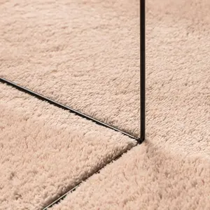 Rug HUARTE Short Pile Soft and Washable Blush 100x200 cm