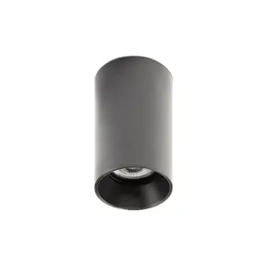 Luminosa Stan Surface Mounted Ceiling Lamp Black 1x GU10