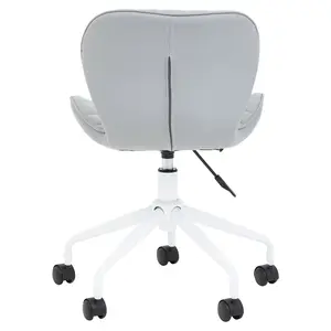 Interiors by Premier Brent Grey And White Home Office Chair