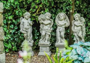 Large Cherubs Statue 'Four Seasons' with Square Plinths