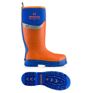 Buckler Boots Buckboots Safety Site Wellington Boot Blue Orange Size 7 BBZ6000OR