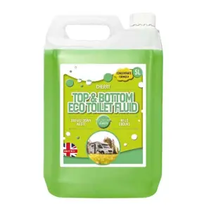 Chemical Toilet Fluid Top & Bottom Cleaner Eco Friendly Caravans Motorhomes 5L