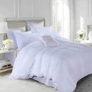 Marnisha Polyester Solid Colour Duvet Cover Set with Pillowcases White / Single - 1 Standard Pillowcase