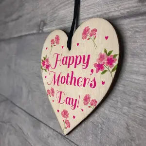 Mothers Day Gifts Mum Nan Mummy Nanny Grandma Wood Heart Plaque Keepsake