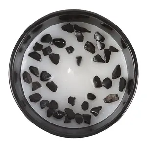 Something Different Scorpio Black Oudh Gemstone Zodiac Candle White/Black (One Size)