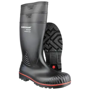 Dunlop Acifort Heavy Duty Full Safety Wellington Black