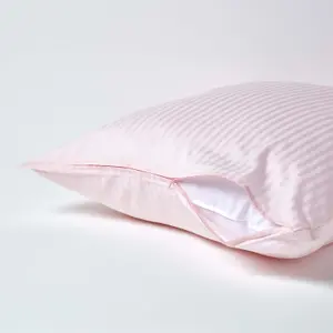 Homescapes Pink Continental Egyptian Cotton Pillowcase 330 TC, 80 x 80 cm