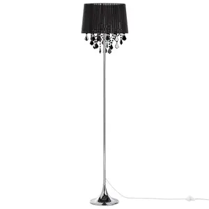 Crystal Floor Lamp Black EVANS