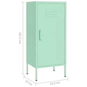 Berkfield Storage Cabinet Mint 42.5x35x101.5 cm Steel