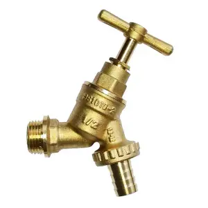 Brass Hose Union Bib Tap 1/2 Garden Outside Tap BS1010-2