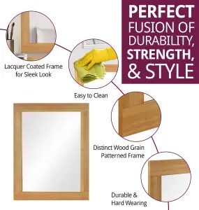 Hallowood Furniture Aston Rectangular Wall Mirror