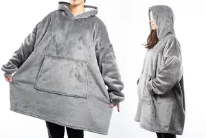 One Size Comfortable Oversized Sherpa Hoodie Blanket