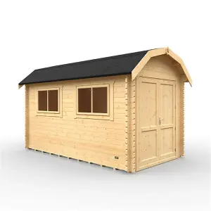 10ft x 8ft (2950mm x 2350mm) Horsforth "The Frankfort Plus" 44mm Log Cabin With 1 Opening Windows