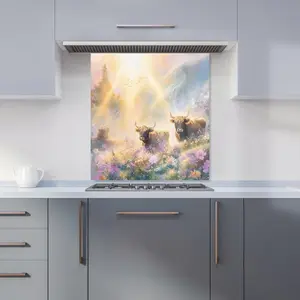 Ava Sterling: 00021 Premium Glass Kitchen Splashback W700mm x H650mm