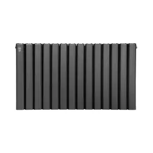 Aluminum Radiator Compatible with Heat pump.Model "pioneer Plus" Black. 1000mm.Heigth600mm.BTU/hr:7392