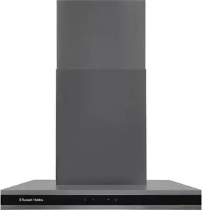 Russell Hobbs RHGCH603DS Midnight Collection 60cm T-Shaped Chimney Cooker Hood, Dark Steel