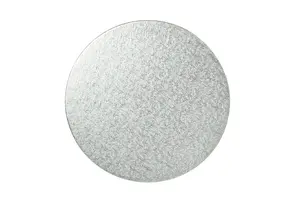 12" Cake Boards Round Silver 3mm Double Thick Cards