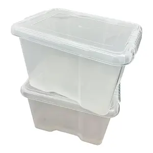 1 x 24 Litre Multipurpose Plastic Storage Container Useful Box Complete With Lid