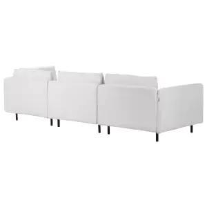 Left Hand Modular Fabric Corner Sofa Grey EGERIS