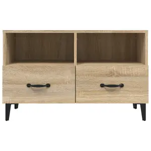 Berkfield TV Cabinet Sonoma Oak 80x36x50 cm Engineered Wood