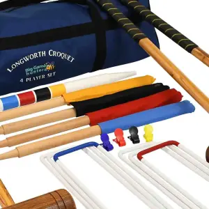 Longworth Croquet Set - 4 Player - Ideal For Beginners