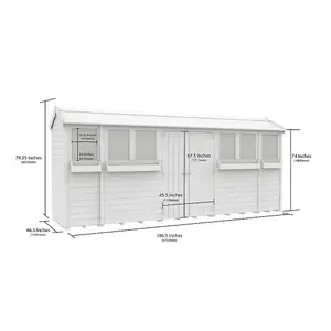 DIY Sheds 4x16 Apex Summer Shed