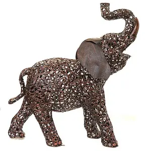 Bronze Garden Elephant Sculpture - Large