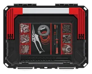 PLASTIC TOOL BOX CHEST SET HANDLE TRAY COMPARTMENT DIY STORAGE TOOLBOX LOCKABLE Model 2