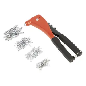 Sealey Hand Riveter Kit With Heat Treated Chrome Steel Jaws - Red/Black AK99