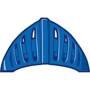 Mike The Knight Feather Helmet (Pack of 6) Blue/Red (One Size)