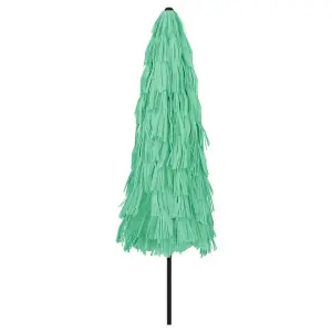 Berkfield Garden Parasol with Steel Pole Green 324x324x247 cm