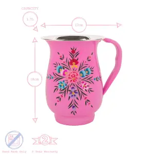 BillyCan - Picnic Jug Set - 300ml - Raspberry Pansy Jug - Multicolour - 7pc