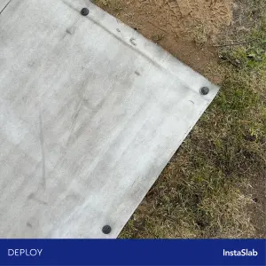 DEPLOY Concrete InstaSlab 2m x 3m ( 6ft x 10ft ) Instant Concrete Foundation Slab (W) 200 cm x (L) 300 cm - Ready made Kit