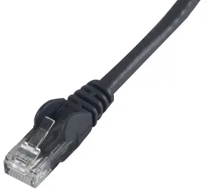 PRO SIGNAL - 2m Black Cat6 Snagless UTP Ethernet Patch Lead