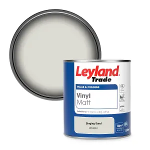 Leyland Trade Vinyl Matt Walls & Ceilings Emulsion Paint Singing Sand (PPG1022-1) 1L