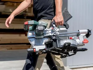 Metabo KGS 18 LTX BL 254 Brushless Mitre Saw 18V 1 x 4.0Ah Li-ion