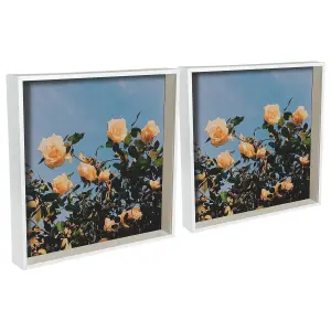 Nicola Spring - 3D Deep Box Photo Frames - 16 x 16" - Pack of 2