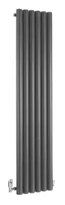 Ximax Vulkan VU180045A Anthracite Vertical Designer 4604BTU Radiator, (W)435mm x (H)1800mm