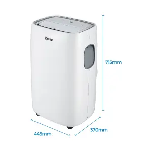 Igenix IG9919 9000 BTU 4-in-1 Portable Air Conditioner, White