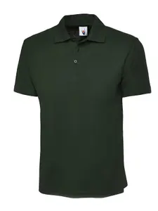 Uneek - Unisex Active Poloshirt - 50% Polyester 50% Cotton - Bottle Green - Size 5XL